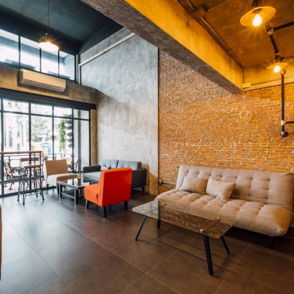 cafe and living room loft style