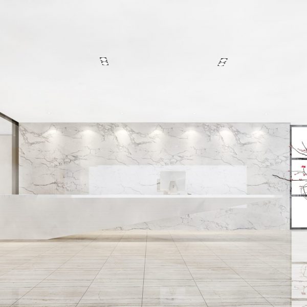 3d rendering modern luxury hotel and office reception and lounge  hall